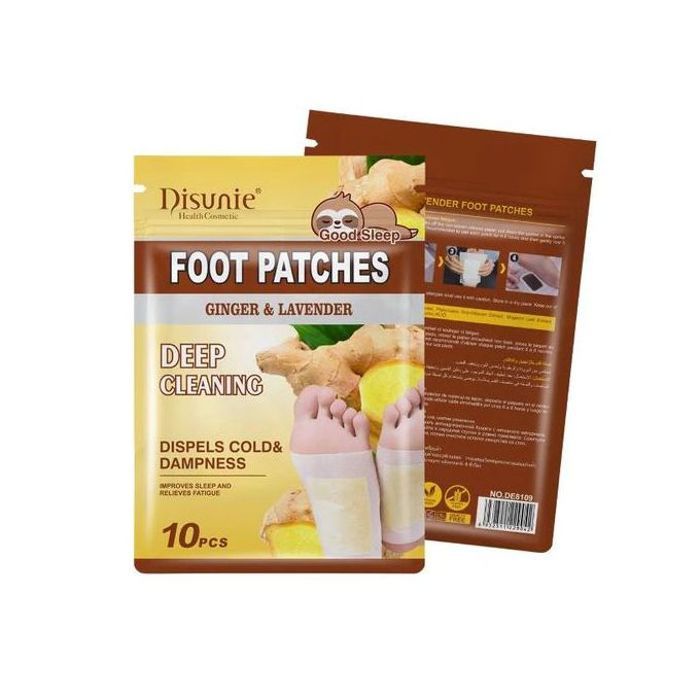 Patchs pour les pieds - GENERIC - 10 pièces - Détoxification au gingembre - Lavande - Non toxique