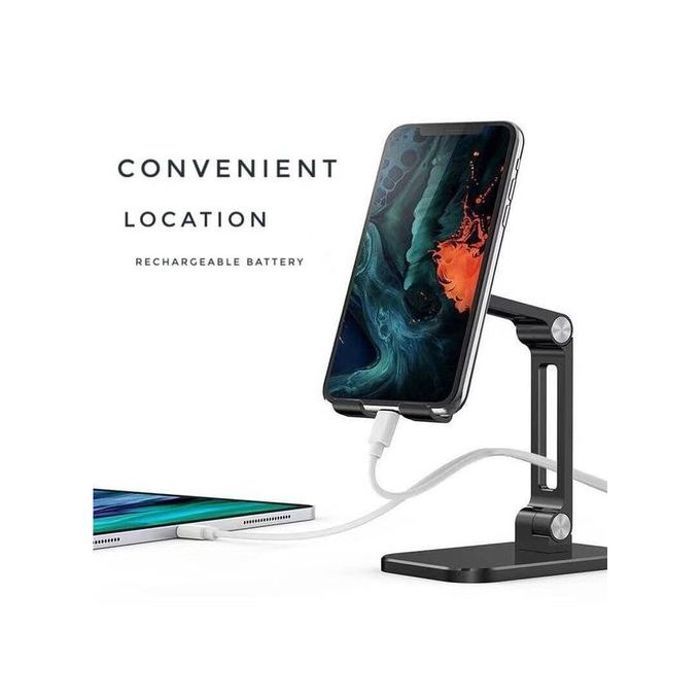 Support bureau pliable pour téléphone et tablette 35 degrés réglable, compatible avec tous les smartphones