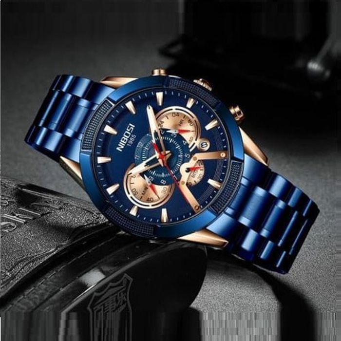 Montre chronographe - Nibosi 1985 - Édition limitée - Acier inoxydable - Résistante à l'eau