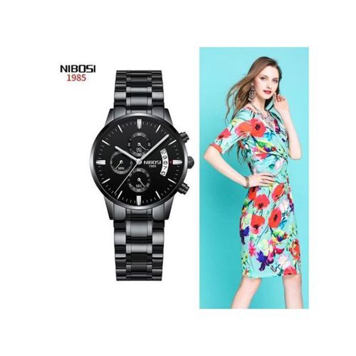 Montre Femme - Nibosi 2309L - Acier Inoxydable - Étanchéité 30M - Affichage Analogique
