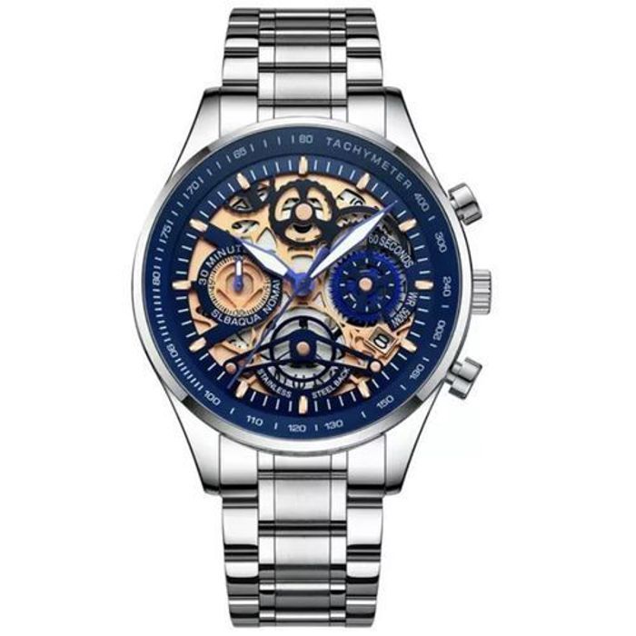 Montre - Nibosi - Chronographe Luxe - Étanche 3 ATM - Acier Inoxydable