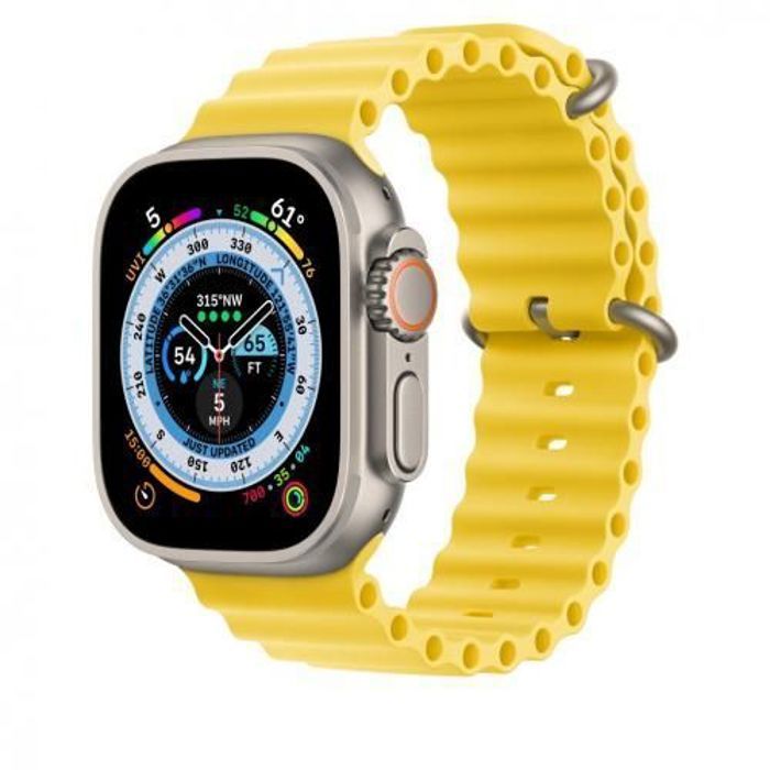 Bracelet de montre intelligente Ocean Band 38/40/41MM pour Apple Watch - Jaune