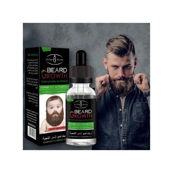 Huile pour barbe - GENERIC - Original Moustache - 30 ml - Hydratant - Tous types de cheveux