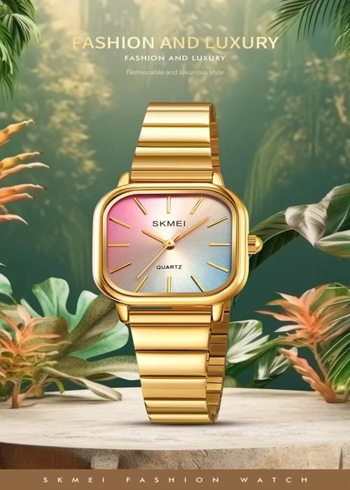 montre-bracelet de luxe pour femme, bracelet en acier inoxydable Avec Boite