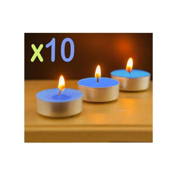 10 pièces Bougies parfumées agapanthus, ensemble bougie cadeaux décoration, anniversaire noël