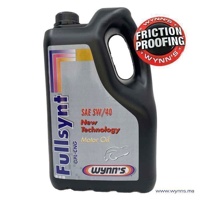 WYNNS FULLSYNT GPL-CNG - Huile moteur SAE 5W-40 - 4L