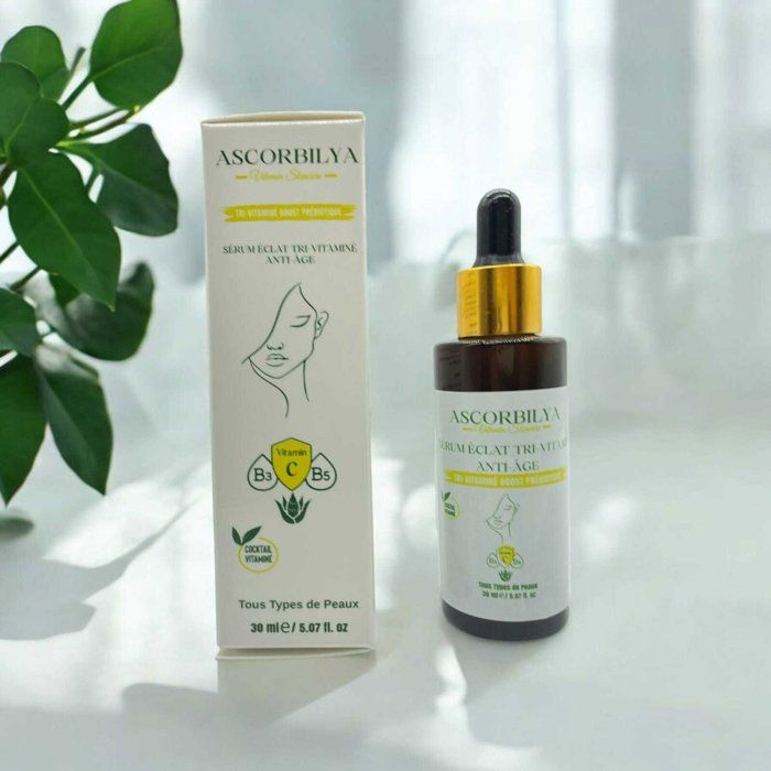 Sérum Éclat - ASCORBILYA - Tri-Vitaminé - Anti-âge - 30 ml - Sans parabène
