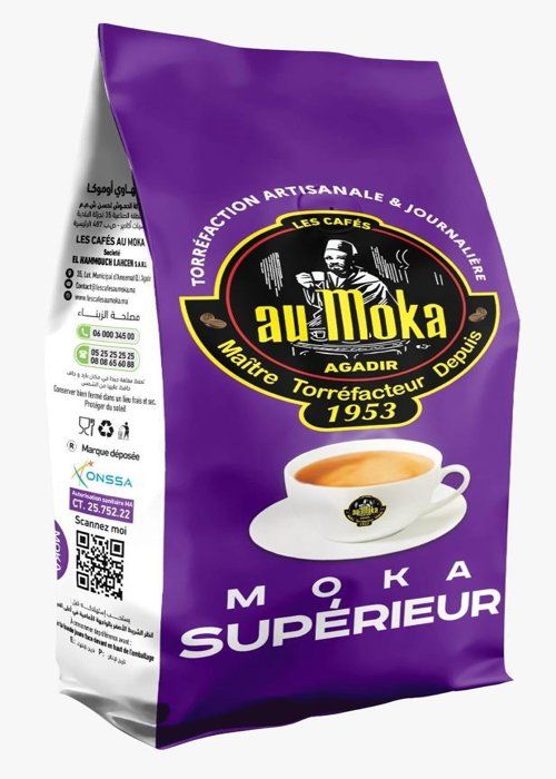 Café Moka Supérieur En Grains 1kg 50% Robusta 50% Arabica