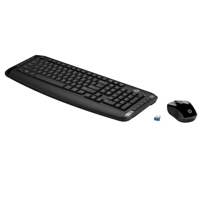 Hp 300 Combo clavier et souris Slim sans fil wireless 1600 DPI confortable élégant