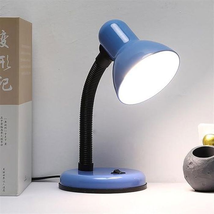Lampe de bureau, Lampe de lecture avec tête de lampe et tuyau réglage universel, 3 modes d'éclairage