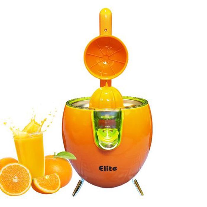 Elite Presse Agrumes Electrique 700 ml & 200 W Presse Orange & Citron + 2 cônes