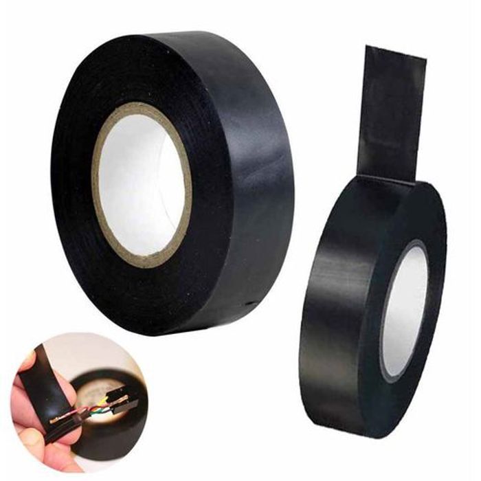 Rubans Adhésifs Noir en PVC, Isolant Électrique, 19 mm x 20 m - 2 Scotchs