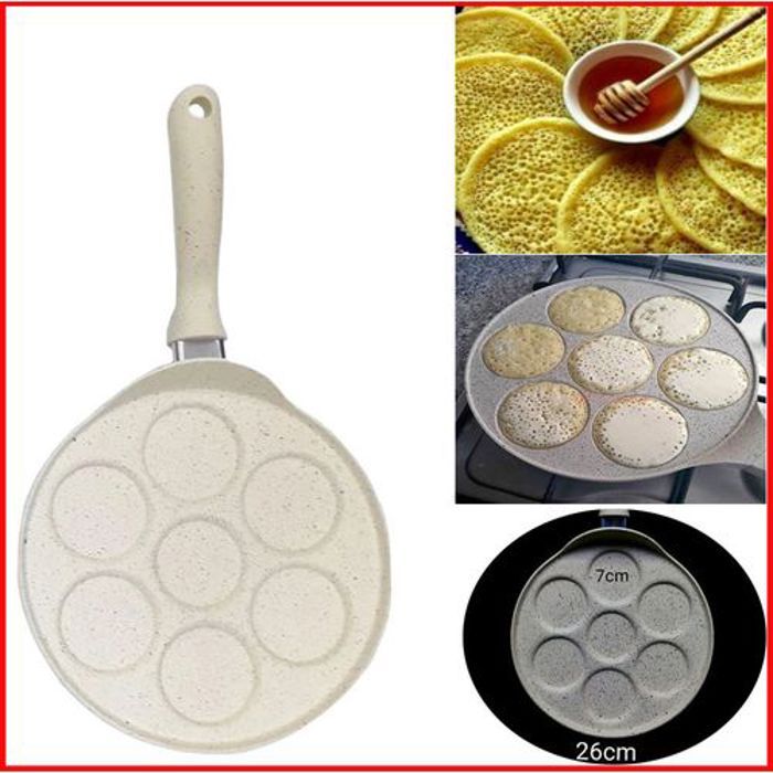 Crépière 26Ø // Crépière Granite Antiadhesif // 7 crêpes en même temps.