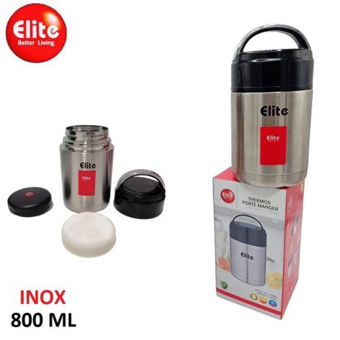 Elite Boîte à lunch isotherme 800ml, Boite à déjeuner INOX, Porte à manger