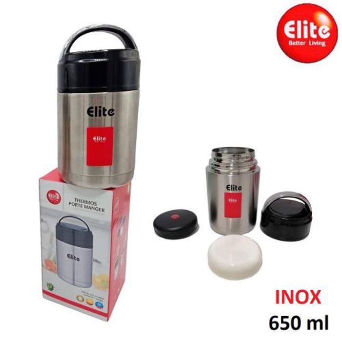 Elite Boîte à repas isotherme, Boite à déjeuner INOX double paroi, Lunch Box 650 ml