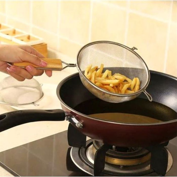 Passoire en maille fine INOX, Tamis de cuisine pour nourriture Riz Pâtes Frites