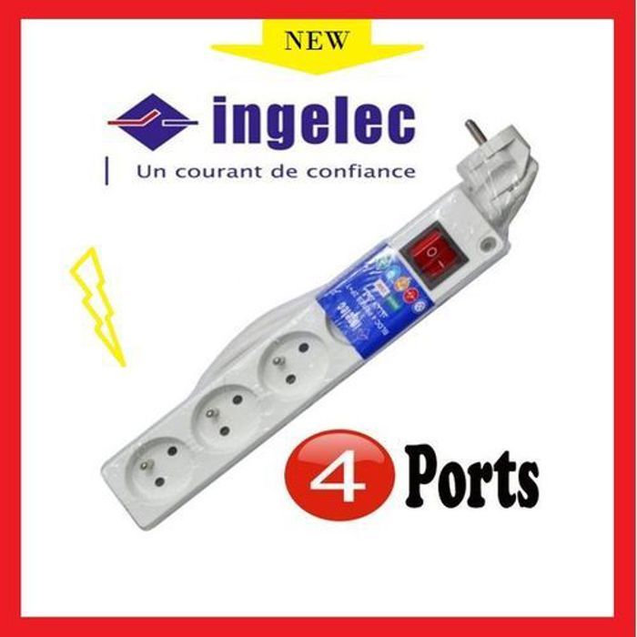 Rallonge // Multi-prises // Bloc 4 prises avec Protection enfants