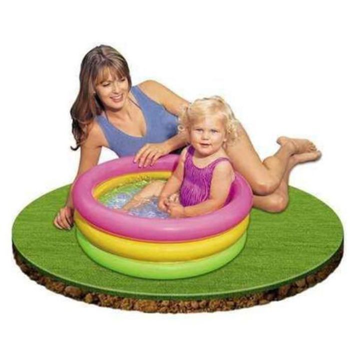 Mini Piscine gonflable pour bébé - Plancher de jeux pour enfants 61 x 22 cm