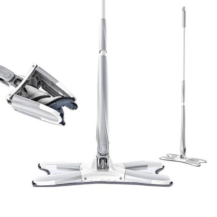 balai laveur avec essoreur intégré au balai, Mains Libres Spin Mop pour Laver le sol