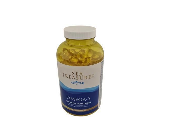 Omega 3 Huile de Poisson – 300 Capsules – 180mg EPA et 120mg DHA
