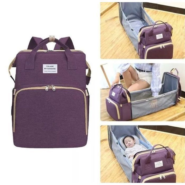 Sac à Dos de Maternité lit Portable pliable pour Bébé, Sac de Voyage