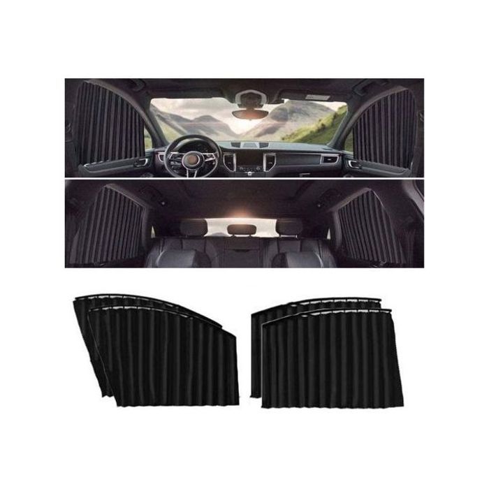 Rideaux de Fenêtre de Voiture Magnétiques 4 Pieces pour Bloquer Les Rayons UV