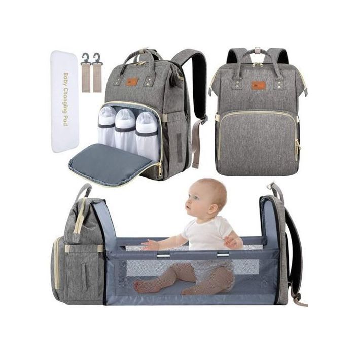 Sac à Dos de Maternité lit Portable pliable pour Bébé, Sac de Voyage