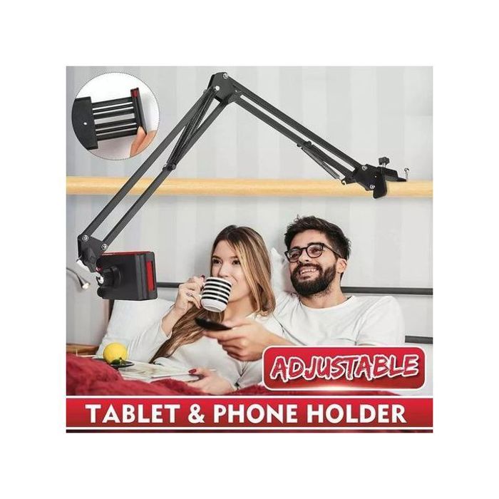 Support Flexible Professionnel Pour Tablette et Smartphone Avec Fixation Sur Lit Bureau