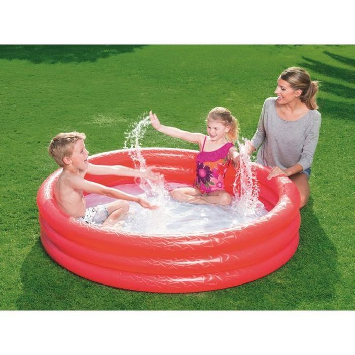 Bestway Piscine Gonflable Facile à Installer & Amusante pour Toute la Famille - Rouge