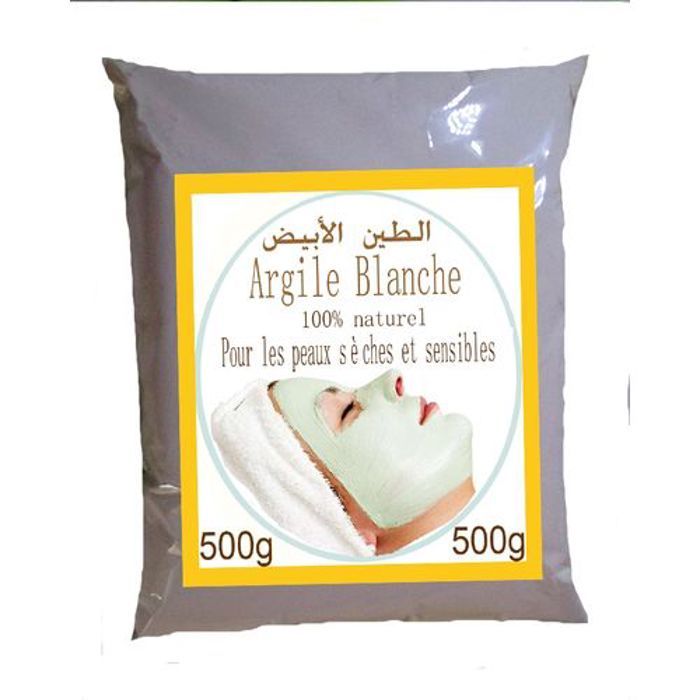 Argile blanche - Amiz - 500 g - Traitement spécifique - Peaux sèches - Anti-âge