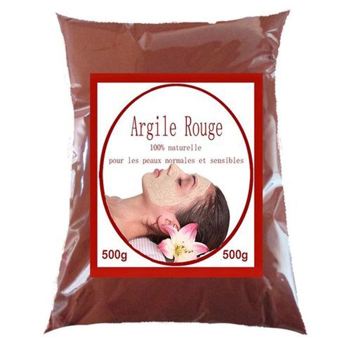 Argile rouge - Amiz - 500g - Peaux mixtes et grasses - Éclat et douceur - Traitement spécifique