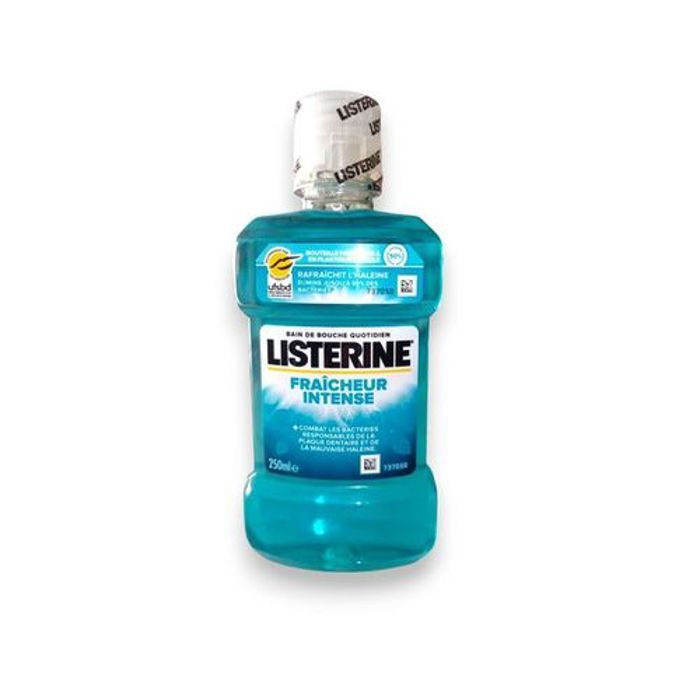 Bain de Bouche - Listerine - Fraîcheur Intense - 250 ml - Sans Alcool - Adulte