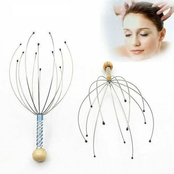 Masseur de tête - Poulpe de Massage - Relaxation - Pour tous types de cheveux - Pour femmes - Adulte