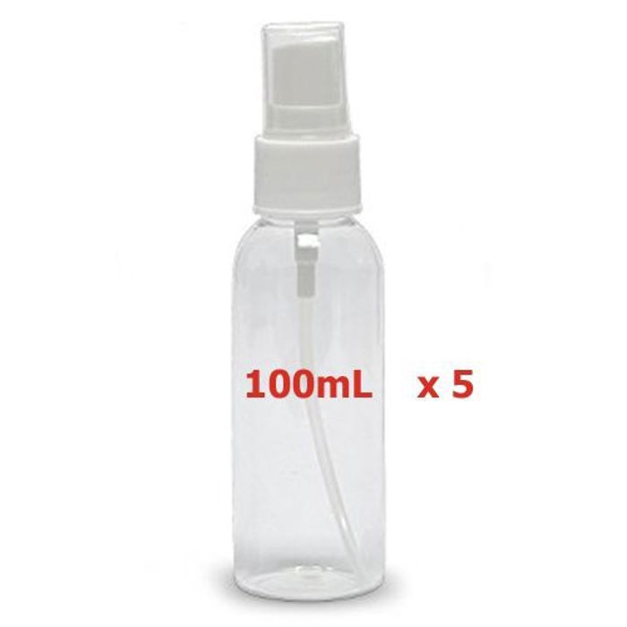 Vaporisateur - Amiz - Pack de 5 flacons - 100ml - Transparent - Cosmétique
