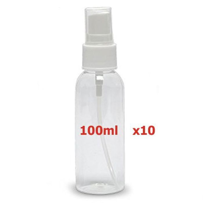 Vaporisateur - Amiz - Flacon Spray 100ml - Plastique Transparent - Rechargeable - Ergonomique