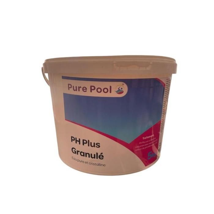 Pure Pool Ph plus poudre 5kg, ph+ pour piscines & spas
