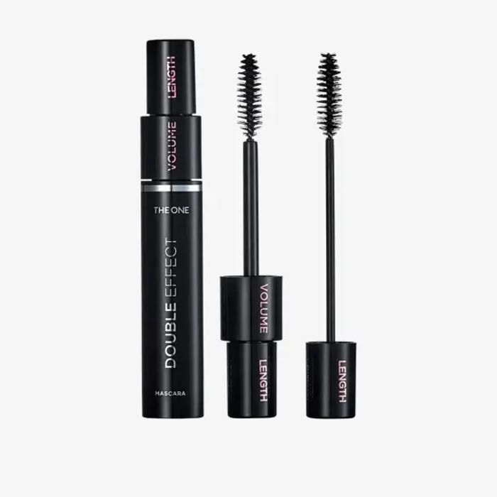 Mascara - ORIFLAME - Double Effet - Noir Intense - Brosse à Double Usage - Anti-Bavures