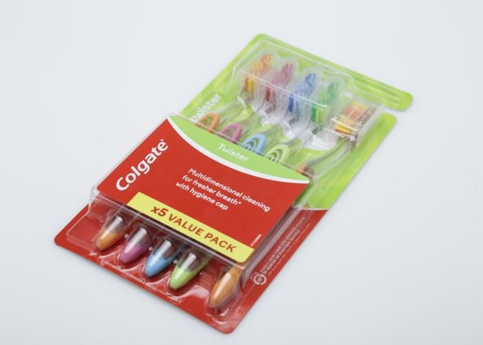 Brosse à dents - COLGATE - Twister - Pack Familial 5 pièces - 2 gratuites - Poils souples