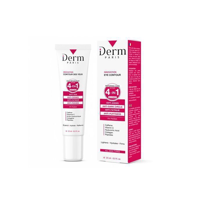 Soin Contour des Yeux - 4-en-1 - Anti-Âge - Anti-Fatigue - Hypoallergénique - 15 ml