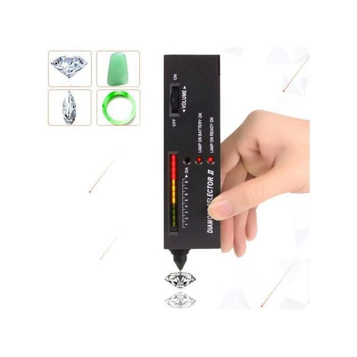 Testeur de diamant pierres précieuses Portable, outil à plate-forme de bijoutier avec étui A66