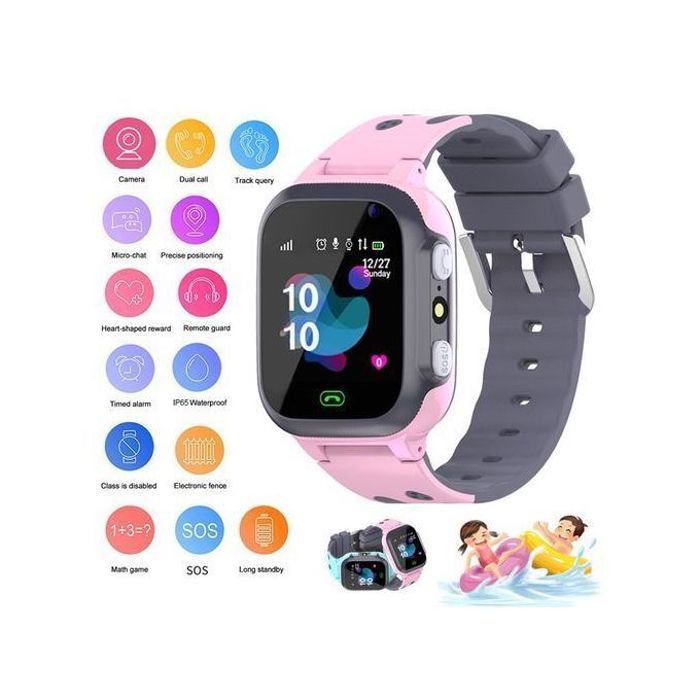Smartwatch Enfant Smart watch Montre connectée Enfant SOS Localisation GPS