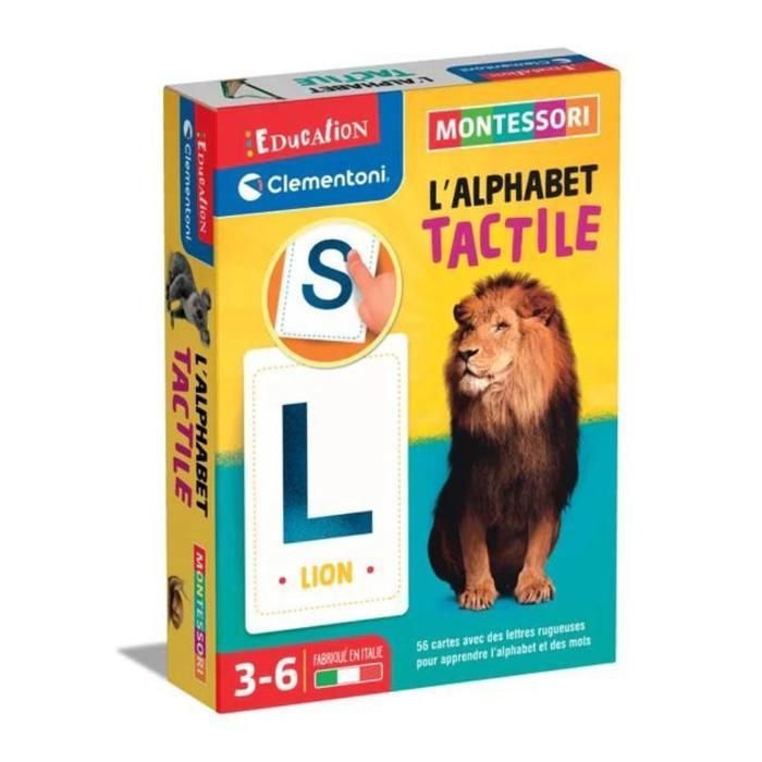 Clementoni - Alphabet tactile Montessori