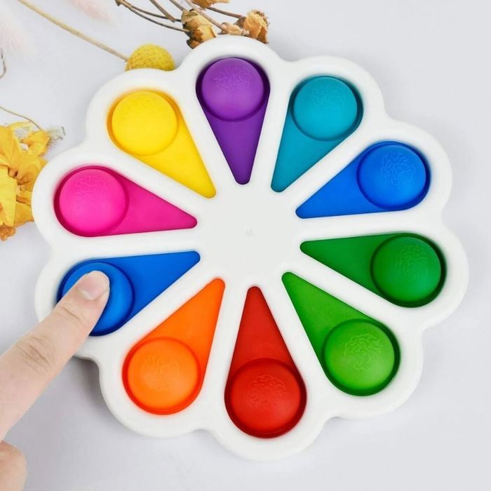 POP IT - GENERIC - Fleur - Multicolore - Silicone - Anti-stress