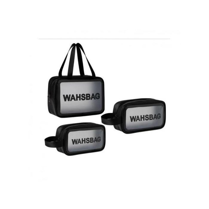 Sac de rangement de toilette pour voyage pour femmes - imperméable en PVC