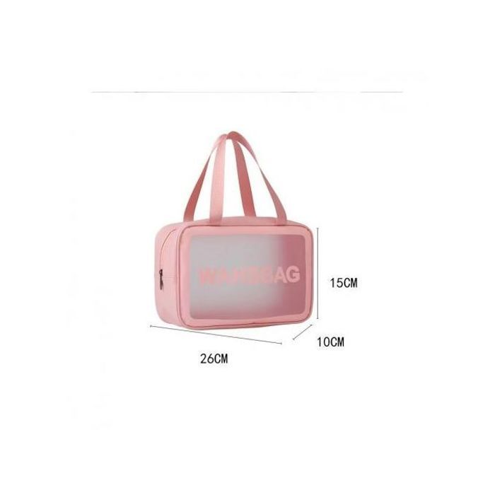 Sac de rangement de maquillage cosmétique - Rose