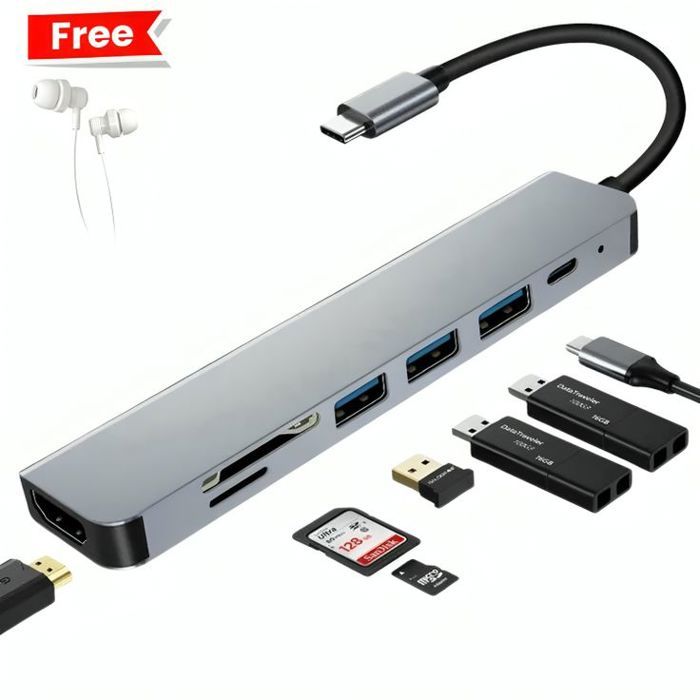 Adaptateur 7-en-1 USB-C Hub