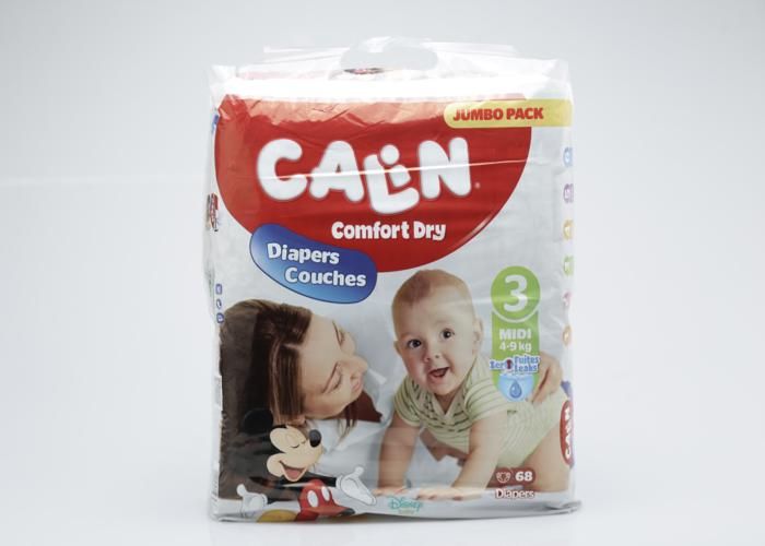 COUCHES BEBE CALIN JUMBO PACK MIDIUM 68 UNITES