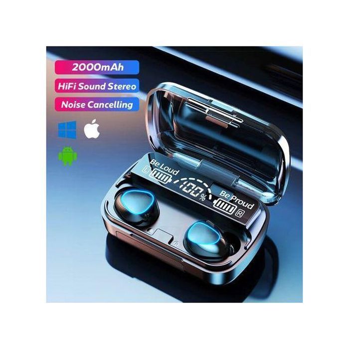 Écouteurs Sans Fil Bluetooth M10 TWS V5.3 – 9D Stéréo, Étanches et Idéaux pour le Sport