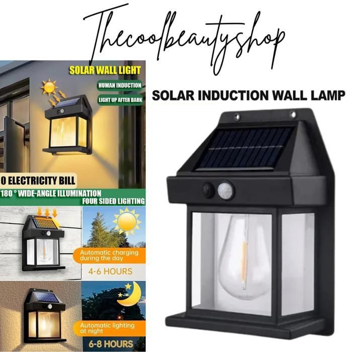 Lampe Murale Solaire LED avec Détecteur de Mouvement multicolors