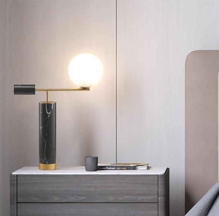 Lampe à poser - MELANIA T - Noir - H 25CM - LED E27 - 12W